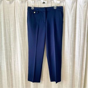 LOFT riviera slim ankle pants navy blue size 8